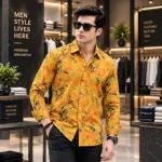 Men's Full Sleeve Micro Stitch Digital Print Shirt, M to XXL