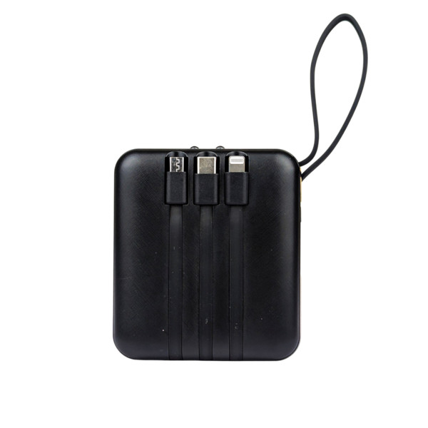 Smart Fast Charge Power Bank (10000mAh, Multi Cable Built-in)
