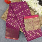 হাফ সিল্ক জামদানি শাড়ি (অফ-হোয়াইট, লাল, বেগুনি, লেমন, হালকা বেগুনি)