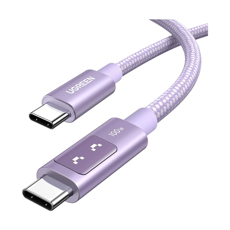 UGREEN L509 65216 100W USB-C to USB-C 2 Meter Purple Charging Cable