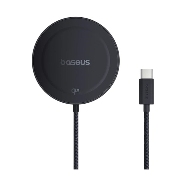 Baseus Simple Mini4 15W Qi2 ওয়্যারলেস চার্জার (কালো)