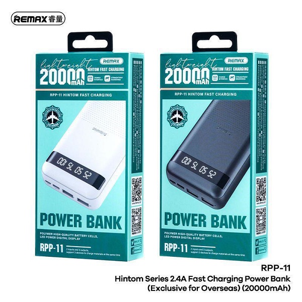 Remax RPP-11 রিয়েল ফাস্ট চার্জিং 20000mAh পাওয়ার ব্যাংক