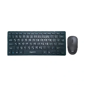 Havit KB255GCM ব্ল্যাক ওয়্যারলেস কিবোর্ড & মাউস কম্বো উইথ বাংলা