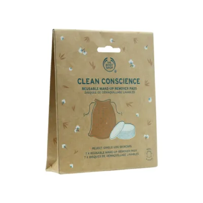 The Body Shop Clean Conscience রিইউজেবল মেকআপ রিমুভার প্যাড