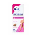 Veet Professional রেডি টু ইউজ ফুল বডি ওয়াক্স স্ট্রিপস, Shea Butter ও Acai Berry - 20 পিস