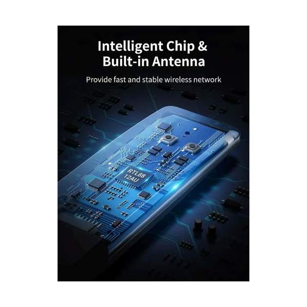 Ugreen CM492 1300 Mbps ডুয়াল ব্যান্ড ওয়াই-ফাই USB অ্যাডাপ্টার
