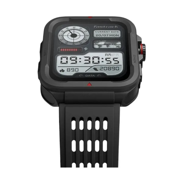 Fastrack Active কালো ব্লুটুথ কলিং রাগড স্মার্টওয়াচ