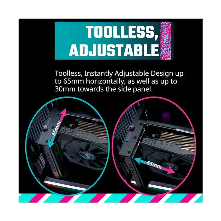 Cooler Master Black Vertical Graphics Card Holder Kit V3