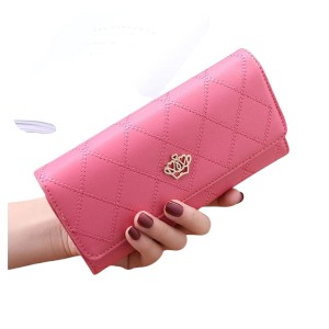 1pcs Women Ladies Leather Wallet Long Zip Purse Wallet