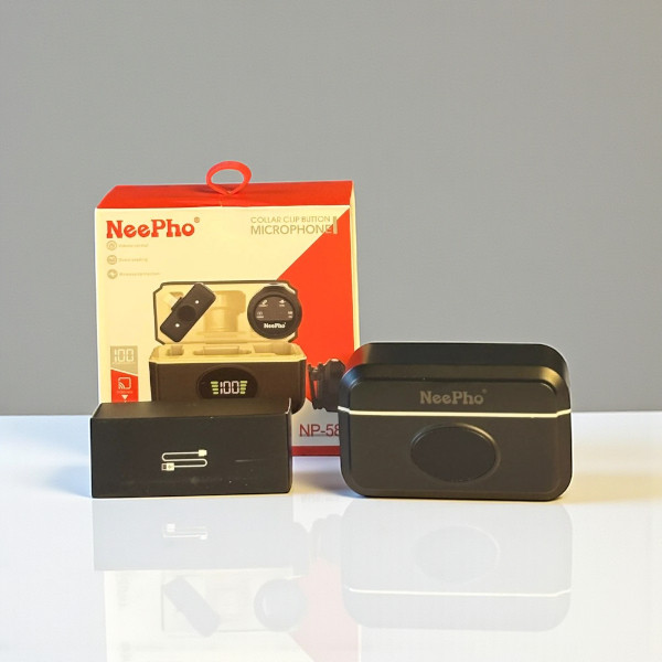 NeePho NP-58 ওয়্যারলেস ক্লিপ-অন মাইক্রোফোন (Type-C ডিভাইসের জন্য)