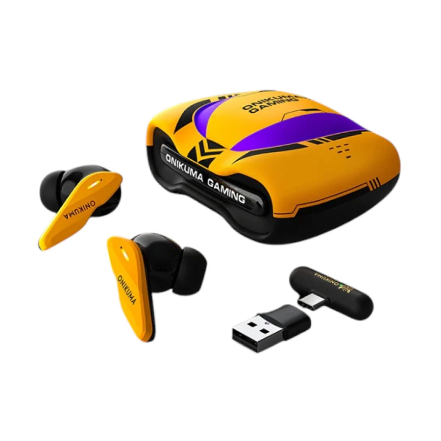 Onikuma TX616 Tri-Mode TWS Gaming Earbuds Yellow