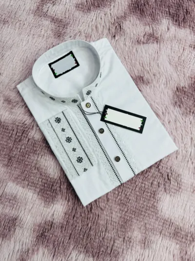 ছেলেদের এমব্রয়ডারি পাঞ্জাবি, 2 শেড, M, L ও XL সাইজ