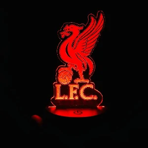 GearUP অ্যাক্রিলিক মাল্টিকালার নাইট ল্যাম্প (Liverpool F.C.) Black