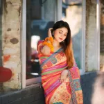 ব্লাউজ পিসসহ ডিজিটাল প্রিন্ট শাড়ি