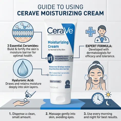 CeraVe ময়েশ্চারাইজিং ক্রিম নরমাল টু ড্রাই স্কিন 236ml