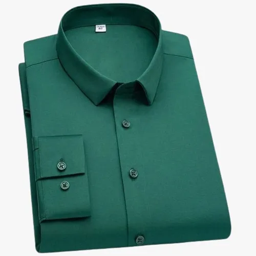 Men's Pure Cotton Long Sleeve Formal Shirt, Regular Fit