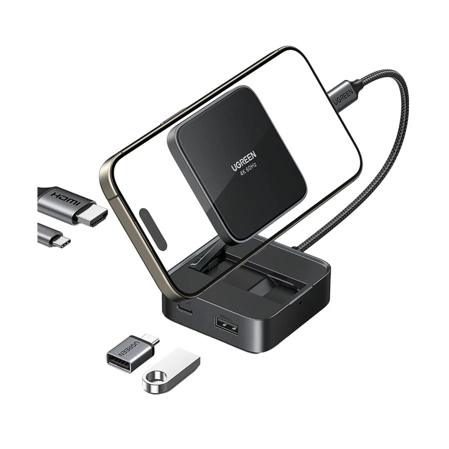UGREEN CM801 (35590) USB-C to HDMI, USB, Type-C & PD Hub Black