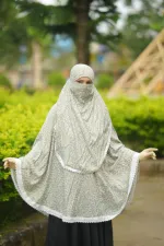 মহিলাদের কটন নিকাব হিজাব, ঘের 150 ইঞ্চি, 5 রং