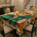 3D প্রিন্ট টেবিল ক্লথ সেট, এলিগ্যান্ট ডিজাইন