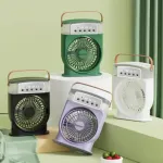 3 ইন 1 এয়ার কুলিং USB ফ্যান, LED নাইট লাইটসহ ওয়াটার ফ্যান