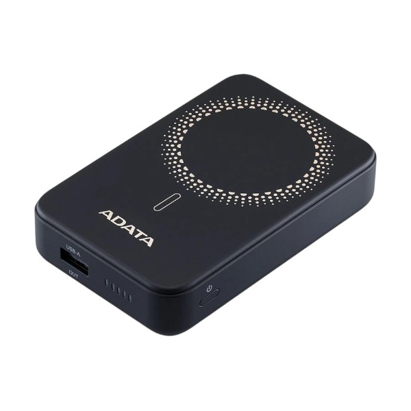 এডাটা R100 10000mAh ব্ল্যাক 20W ম্যাগনেটিক ওয়্যারলেস চার্জিং পাওয়ার ব্যাংক