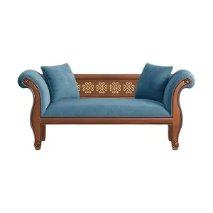 Regal FRANCISCO কাঠের ডাবল সোফা SDC-375-3-1-20 (ফ্যাব্রিক 2159)