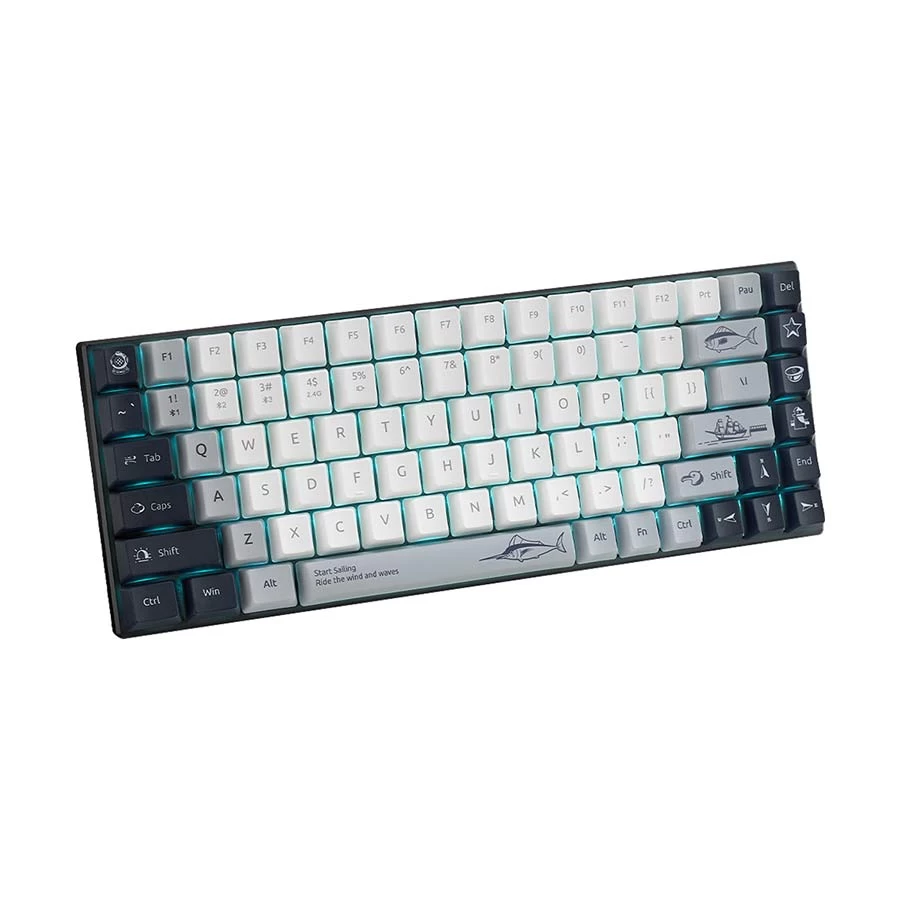 Rapoo MT510PRO Multi Mode White Blue Mechanical Gaming Keyboard