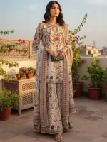 Silk Digital Print Three Piece, Sizes S to XXL, 2 Colours