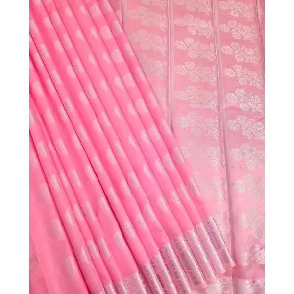 সফট সিল্ক কাতান শাড়ি, গোল্ডেন জরি কাজ
