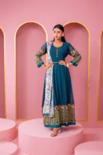 জর্জেট এমব্রয়ডারি লেহেঙ্গা পার্টি ড্রেস, ফ্রি সাইজ 46 পর্যন্ত, 6 রং