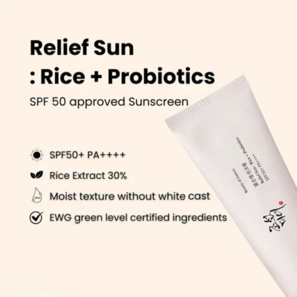 Beauty Of Joseon Rice Probiotics Relief Sun SPF50 50ml (Korea)