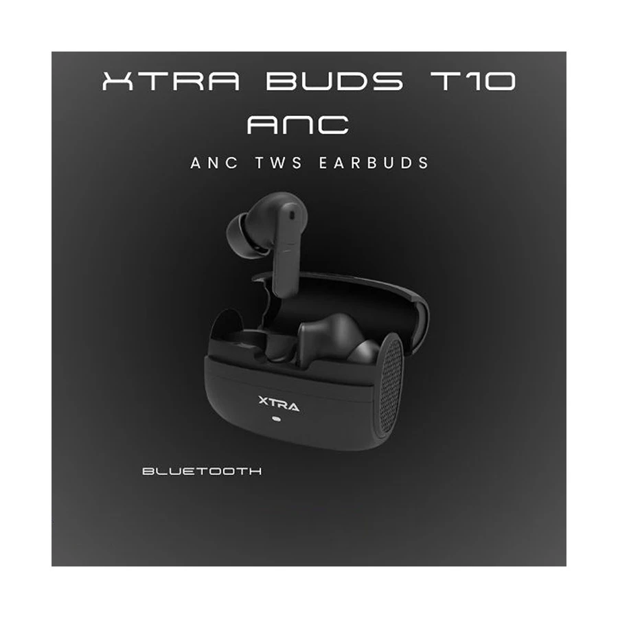 Xtra Buds T10 ANC Black TWS Bluetooth Earbuds