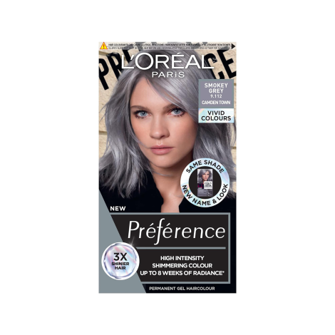 L'Oreal Preference লে ভিভিডস হেয়ার কালার - 9.112 Smokey Grey