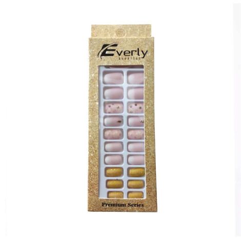 Everly Natural ফেক নেইল 24 পিস - H202