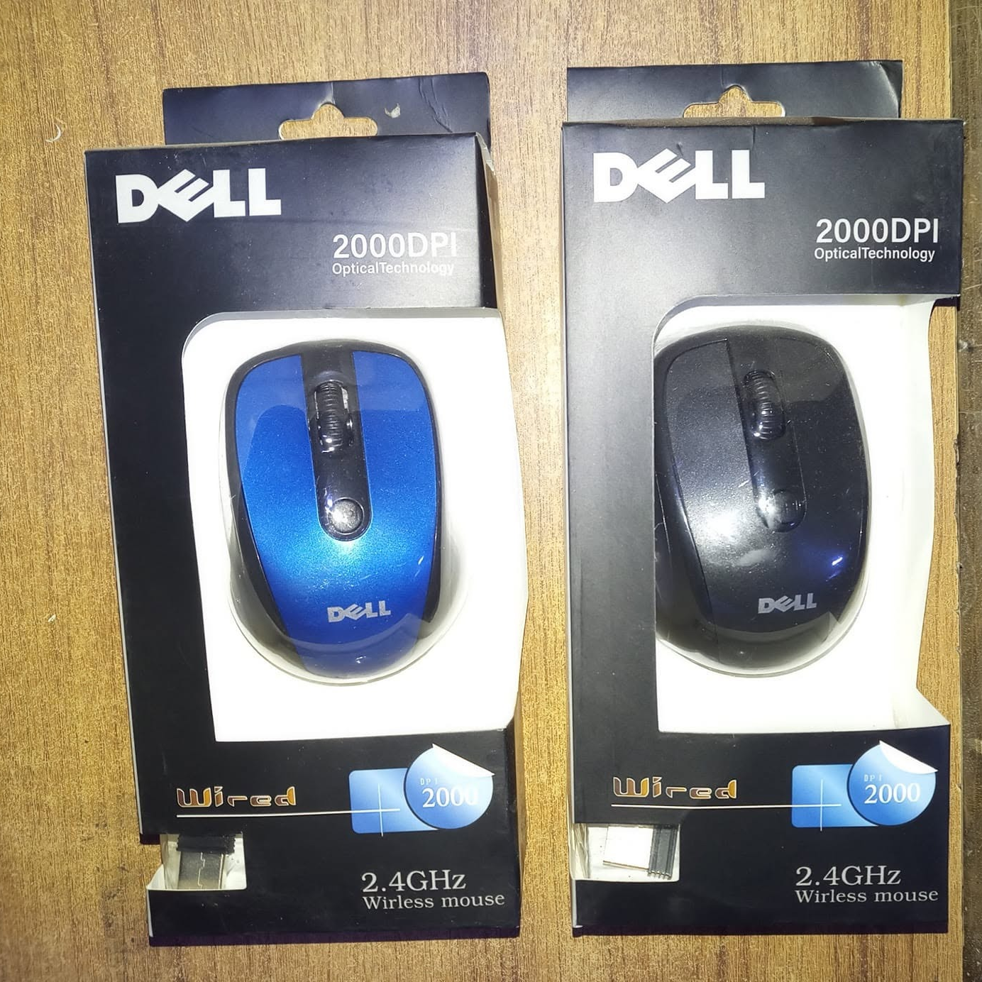 ওয়্যারলেস মাউস 2.4 GHz, 2000 DPI, USB রিসিভারসহ