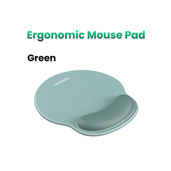 UGREEN LP668 এরগনোমিক মাউস প্যাড – গ্রীন