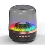 FF92 Mini Aura পোর্টেবল ব্লুটুথ স্পিকার – 360° LED লাইট শো