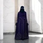 Barisha লাক্স স্টোন বোরকা সেট