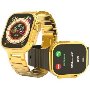 HK 9 Ultra Gold Edition স্মার্টওয়াচ, দুটি স্ট্র্যাপসহ