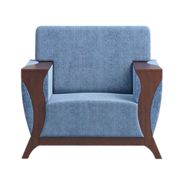 Regal ROME কাঠের সিঙ্গেল সোফা ROME-SSC-347-3-1-20 (ফ্যাব্রিক SF-2117)