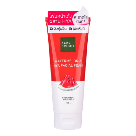 Baby Bright Watermelon & Hya Facial Foam 160g (Thailand)