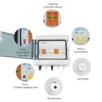 GearUP 12-Way DC PV কম্বাইনার বক্স, MCB, ফিউজ ও SPD সহ (IP65 ওয়াটারপ্রুফ)