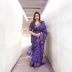 সিল্ক ডিজিটাল প্রিন্ট শাড়ি