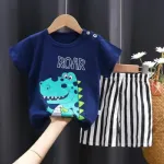 Baby Pure Cotton T-Shirt and Pant Combo Set, 6M to 18-24M