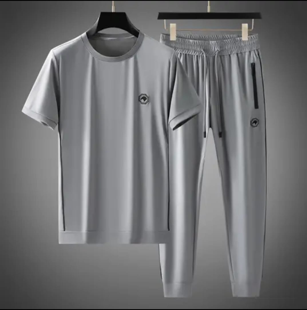 Men's Screen Print Mesh Jersey Top and Trouser Combo, M to XL