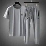 Men's Screen Print Mesh Jersey Top and Trouser Combo, M to XL