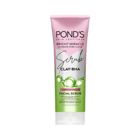 Pond's ব্রাইট আল্টিমেট মিরাকল পোর ক্লিয়ার ক্লে BHA ফেসিয়াল স্ক্রাব 100g
