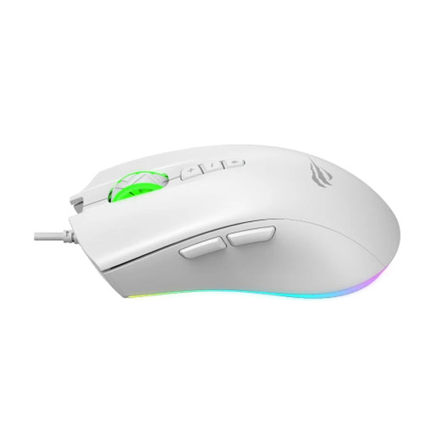 Havit MS1040 RGB Wired White Programmable Gaming Mouse