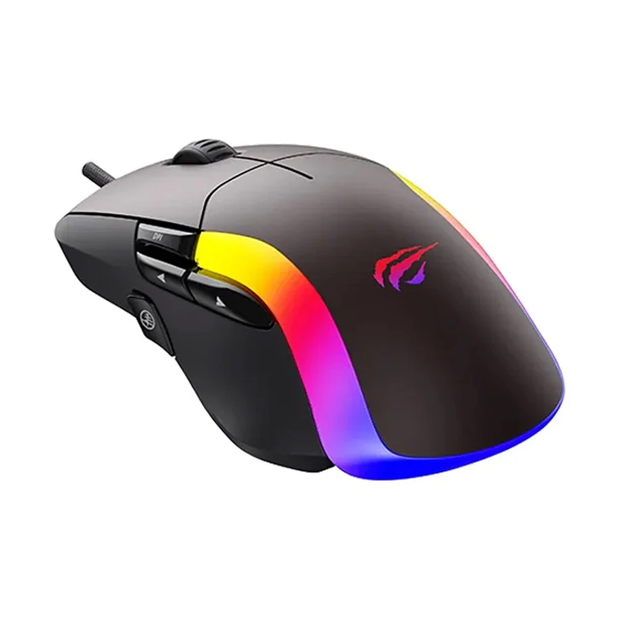Havit MS959S RGB Wired Black & Ochre Programmable Gaming Mouse