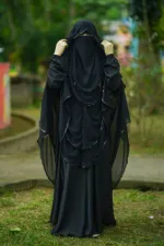 সাফা বোরকা ফুল সেট, জর্জেট হিজাব ও নিকাবসহ